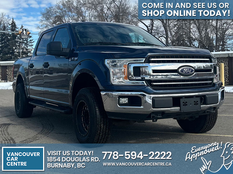 Used Crew Cab 2018 Ford F-150 Blue for sale in Vancouver